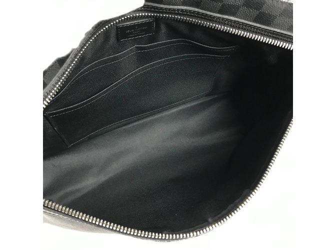 Borsa Hunter Damier Graphite Louis Vuitton Nero - vista 8