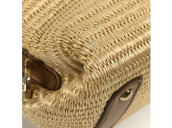 Borsa 2WAY Sofia con logo Gancini di Salvatore Ferragamo Beige - vista 11