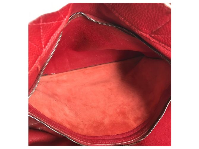 Hermès Borsa Tote MM Fourre Tout Hermes Rosso - vista 12