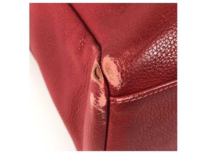 Hermès Borsa Tote MM Fourre Tout Hermes Rosso - vista 6