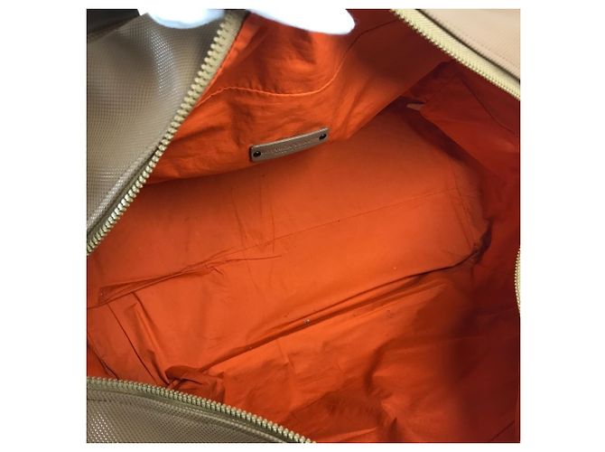 Borsa da viaggio Marco Polo di Bottega Veneta Beige Arancione - vista 13
