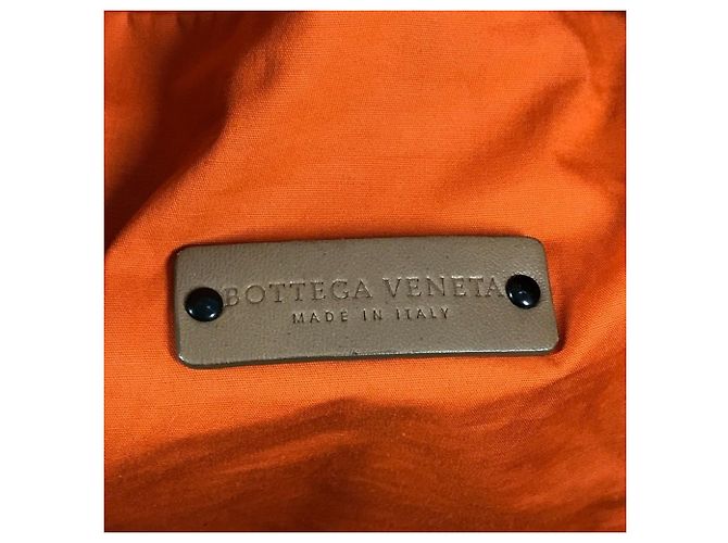 Borsa da viaggio Marco Polo di Bottega Veneta Beige Arancione - vista 14