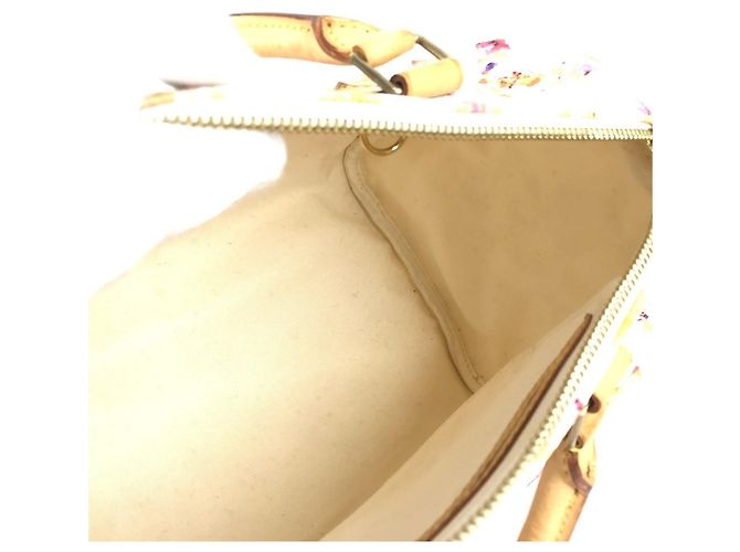 Borsa Boston Mini Speedy 30 VVN Monogramma Acquerello Louis Vuitton Rosa Bianco - vista 13