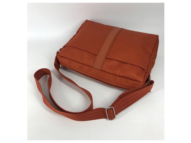 Hermès Borsa a tracolla Hermes Acapulco Basas MM Arancione - vista 15
