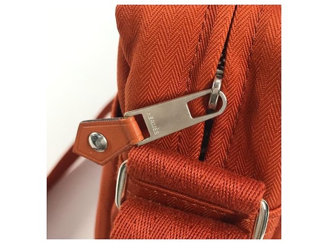 Hermès Borsa a tracolla Hermes Acapulco Basas MM Arancione - vista 3