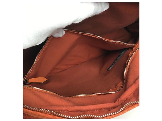 Hermès Borsa a tracolla Hermes Acapulco Basas MM Arancione - vista 6