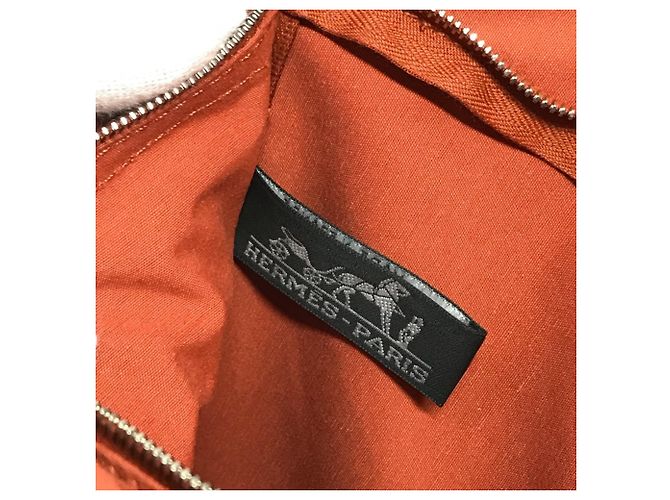 Hermès Borsa a tracolla Hermes Acapulco Basas MM Arancione - vista 7
