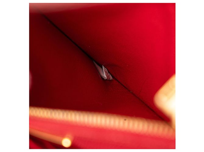 Portafoglio Prada Red Saffiano Lux Bow con tracolla Rosso - vista 8