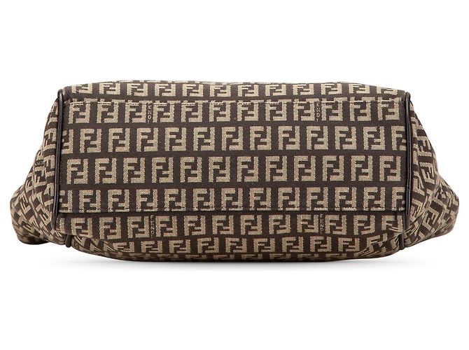 Fendi Braune Zucchino Canvas Tasche - Ansicht 3
