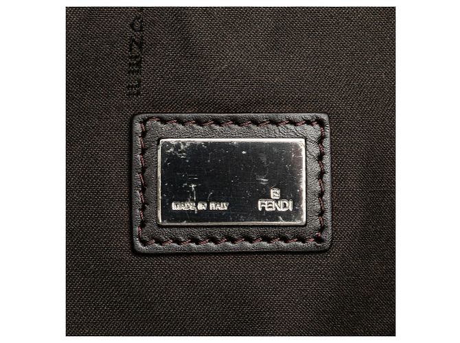 Fendi Braune Zucchino Canvas Tasche - Ansicht 5