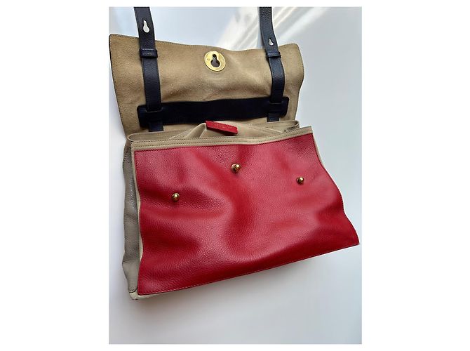 Muse II Borsa a mano Yves Saint Laurent Muse 2 in pelle Rossa Beige Blu Navy Rosso - vista 11