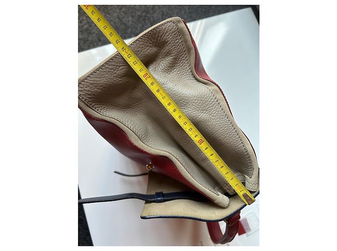 Muse II Borsa a mano Yves Saint Laurent Muse 2 in pelle Rossa Beige Blu Navy Rosso - vista 15