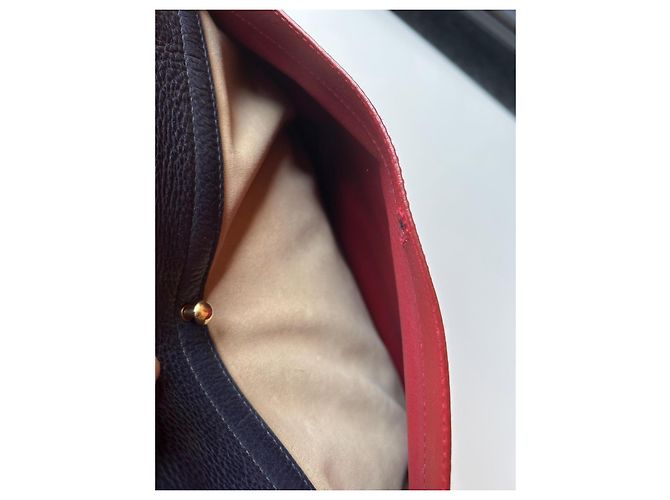 Muse II Borsa a mano Yves Saint Laurent Muse 2 in pelle Rossa Beige Blu Navy Rosso - vista 8