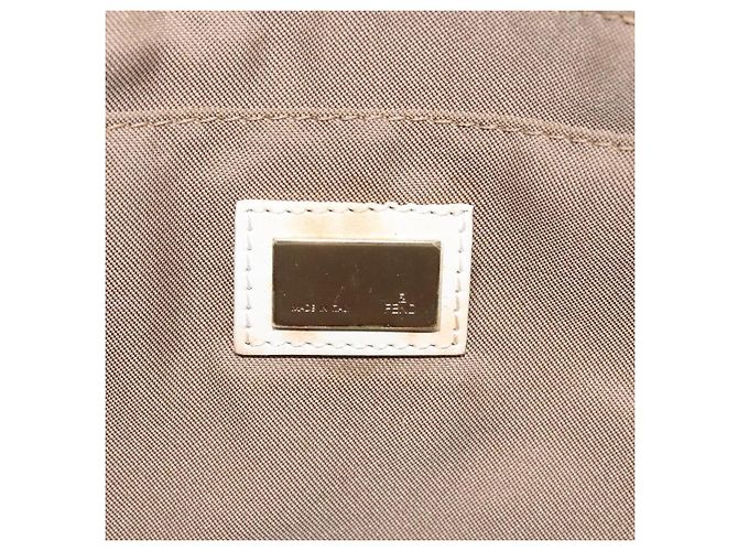 Borsa FENDI in tela bianca e oro Auth bs25843 Bianco D'oro - vista 17