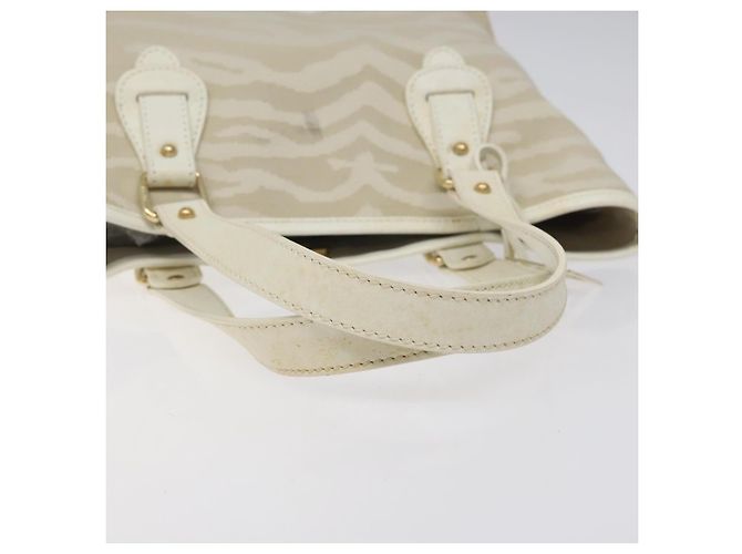 Borsa FENDI in tela bianca e oro Auth bs25843 Bianco D'oro - vista 7