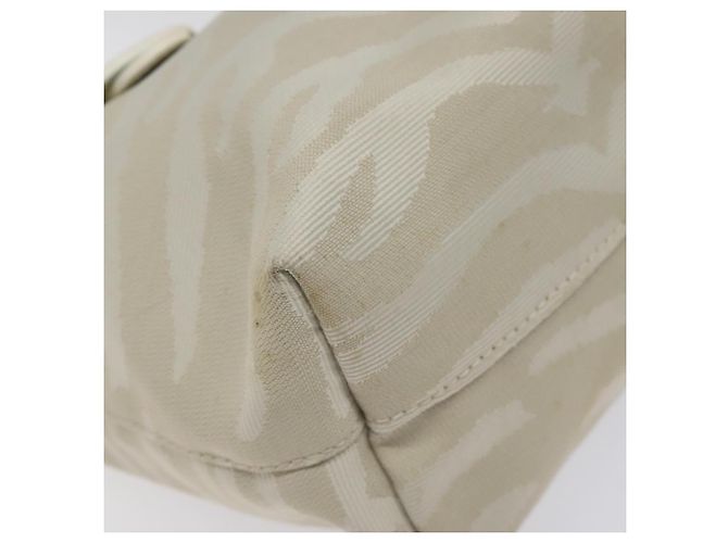 Borsa FENDI in tela bianca e oro Auth bs25843 Bianco D'oro - vista 9