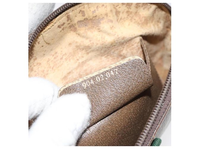 Borsa a spalla GUCCI GG Supreme Web Sherry Line PVC Beige 904 02 047 Auth hk2601 - vista 12