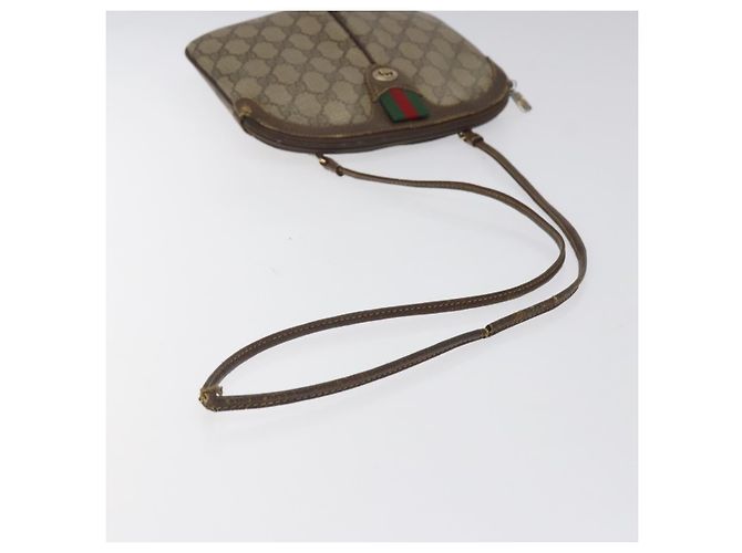Borsa a spalla GUCCI GG Supreme Web Sherry Line PVC Beige 904 02 047 Auth hk2601 - vista 7