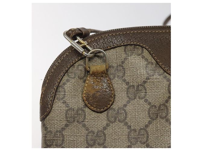 Borsa a spalla GUCCI GG Supreme Web Sherry Line PVC Beige 904 02 047 Auth hk2601 - vista 9