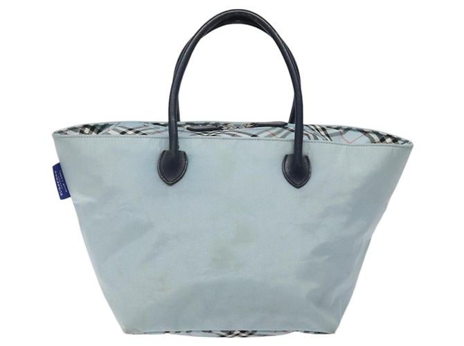Borsa a mano BURBERRY Blue Label in nylon blu argento autentica hs1718 - vista 2