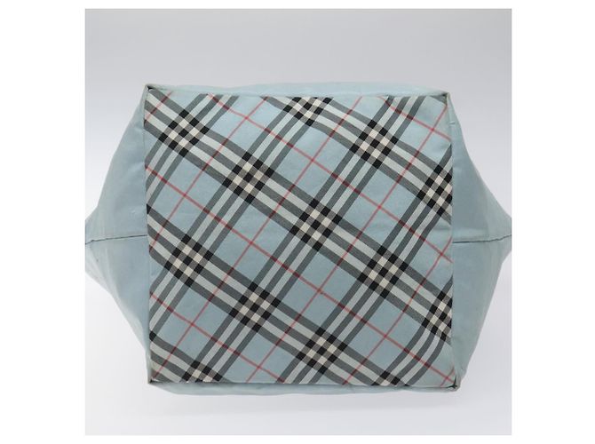 Borsa a mano BURBERRY Blue Label in nylon blu argento autentica hs1718 - vista 5