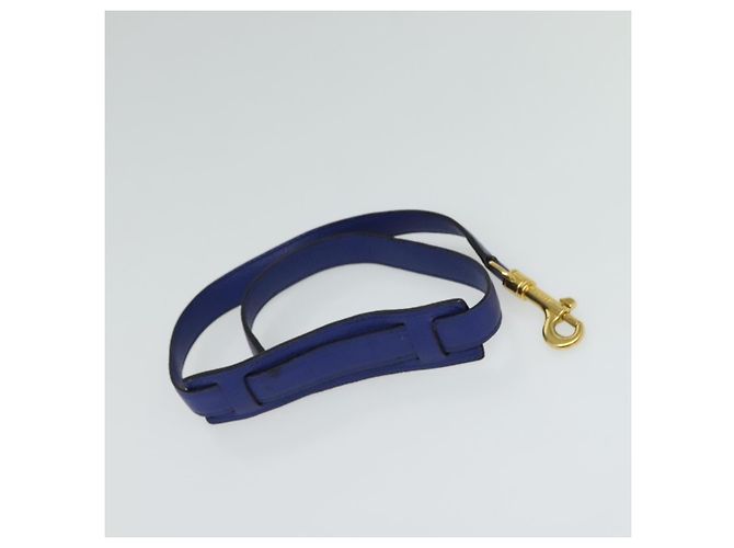 Céline Borsa a mano Trapeze CELINE in pelle scamosciata 2 in 1 blu oro Auth BA2409 D'oro - vista 23