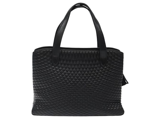 Borsa a mano BALLY in pelle nera e oro Auth BA2294 Nero D'oro - vista 2