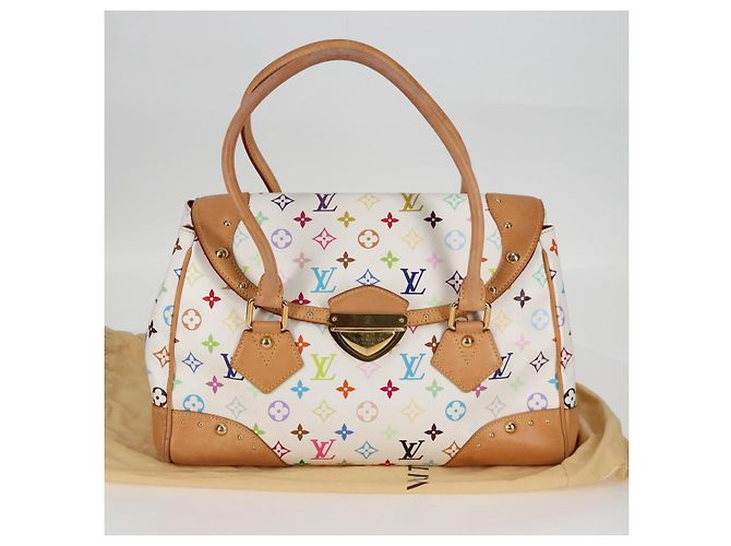 LOUIS VUITTON Handtasche Beverly GM Monogramm Multicolor Weiß M40201 Auth BA2117V - Ansicht 12