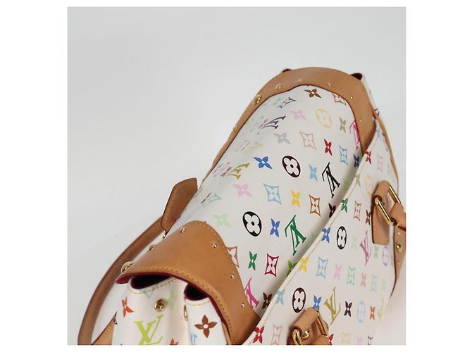 LOUIS VUITTON Handtasche Beverly GM Monogramm Multicolor Weiß M40201 Auth BA2117V - Ansicht 14