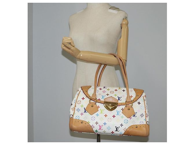 LOUIS VUITTON Handtasche Beverly GM Monogramm Multicolor Weiß M40201 Auth BA2117V - Ansicht 26