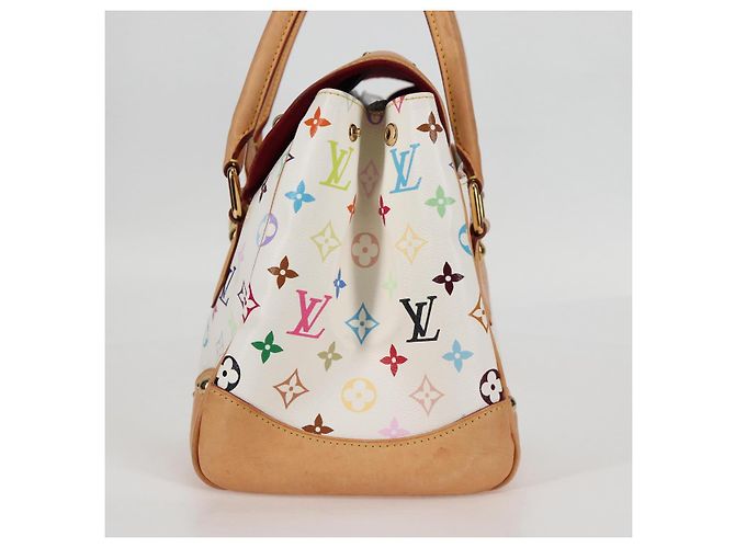 LOUIS VUITTON Handtasche Beverly GM Monogramm Multicolor Weiß M40201 Auth BA2117V - Ansicht 3