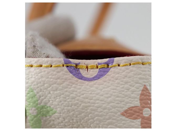 LOUIS VUITTON Handtasche Beverly GM Monogramm Multicolor Weiß M40201 Auth BA2117V - Ansicht 5