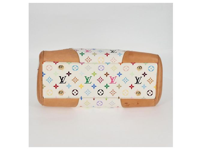 LOUIS VUITTON Handtasche Beverly GM Monogramm Multicolor Weiß M40201 Auth BA2117V - Ansicht 6