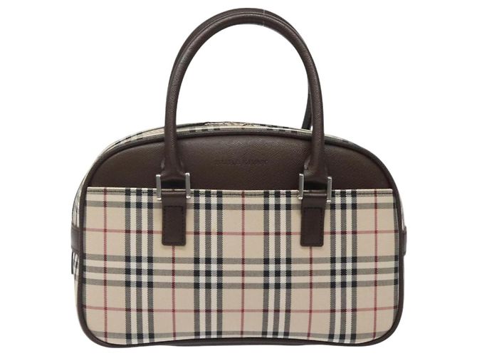 Burberry Nova Check Handtasche aus Canvas Beige Silber Authentisch am8470 - Ansicht 13