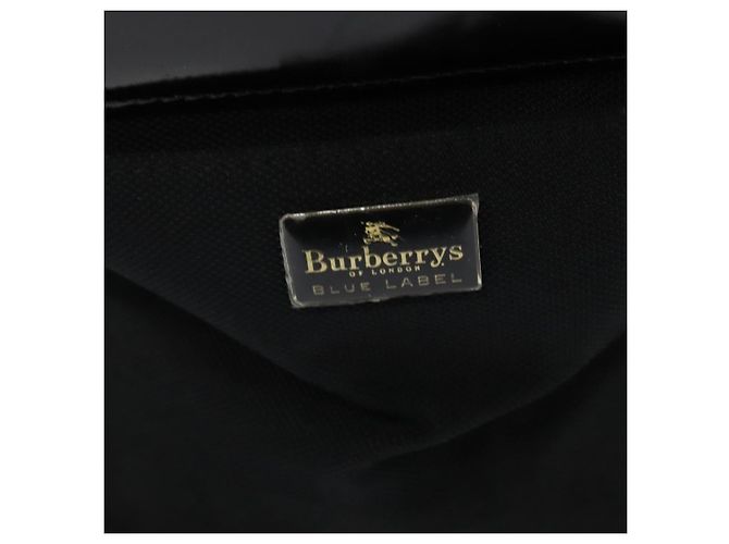 Autre Marque Borsa a mano Burberrys Black label in tela 2way nera Auth ti3104 Nero - vista 10