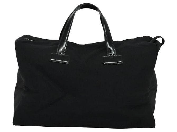 Autre Marque Borsa a mano Burberrys Black label in tela 2way nera Auth ti3104 Nero - vista 13