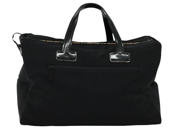 Autre Marque Borsa a mano Burberrys Black label in tela 2way nera Auth ti3104 Nero - vista 2