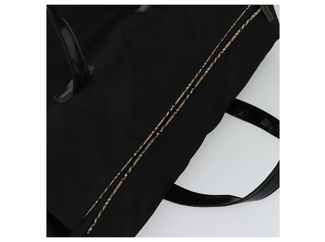 Autre Marque Borsa a mano Burberrys Black label in tela 2way nera Auth ti3104 Nero - vista 6