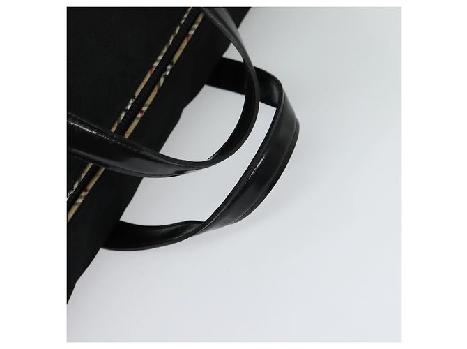 Autre Marque Borsa a mano Burberrys Black label in tela 2way nera Auth ti3104 Nero - vista 7