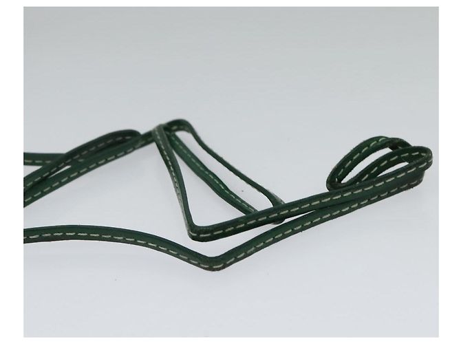 GOYARD Herringbone Pass Case in pelle PVC verde Auth 123464 - vista 7