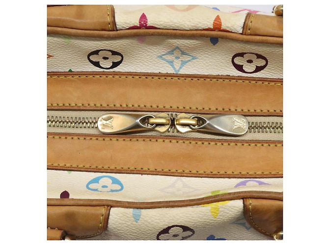 LOUIS VUITTON Borsa a Mano Claudia Monogram Multicolore Bianca M40193 LV Auth 123990 Bianco - vista 10