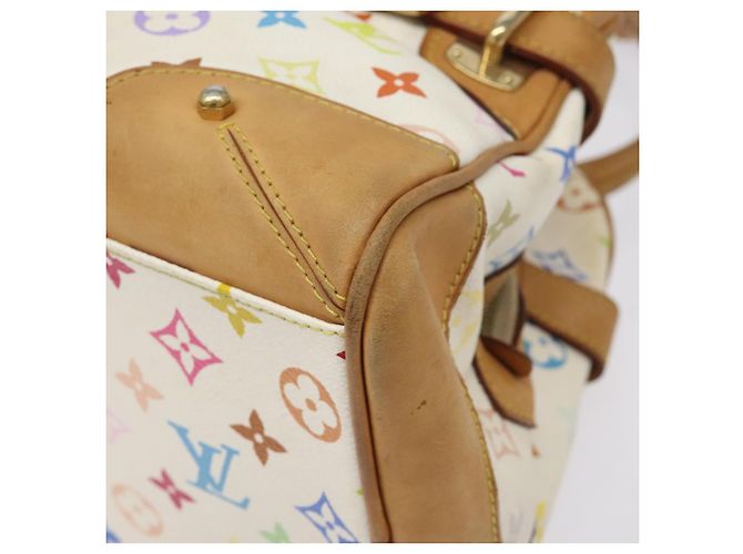LOUIS VUITTON Borsa a Mano Claudia Monogram Multicolore Bianca M40193 LV Auth 123990 Bianco - vista 14