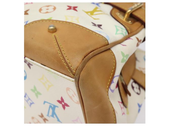 LOUIS VUITTON Borsa a Mano Claudia Monogram Multicolore Bianca M40193 LV Auth 123990 Bianco - vista 15