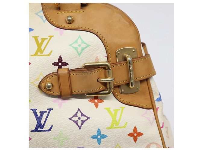 LOUIS VUITTON Borsa a Mano Claudia Monogram Multicolore Bianca M40193 LV Auth 123990 Bianco - vista 17