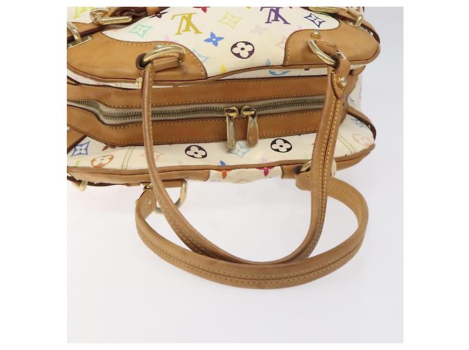 LOUIS VUITTON Borsa a Mano Claudia Monogram Multicolore Bianca M40193 LV Auth 123990 Bianco - vista 7