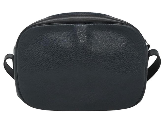 Borsa a Spalla Christian Dior in Pelle Blu Navy Oro Auth BA2504 D'oro - vista 2