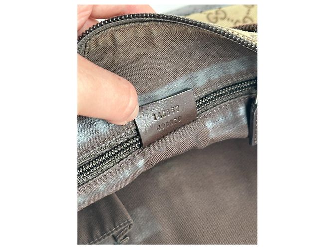 Vintage Gucci Monogramm Tasche Beige Braun - Ansicht 10