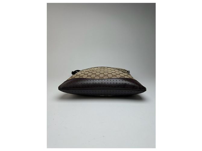 Vintage Gucci Monogramm Tasche Beige Braun - Ansicht 14