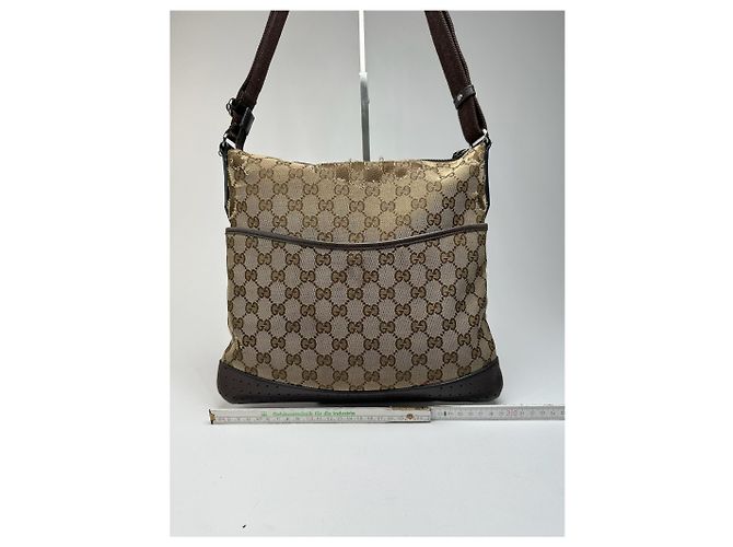 Vintage Gucci Monogramm Tasche Beige Braun - Ansicht 8