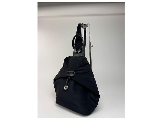 Borsa Anton vintage Loewe Madrid nera grigia Nero - vista 7